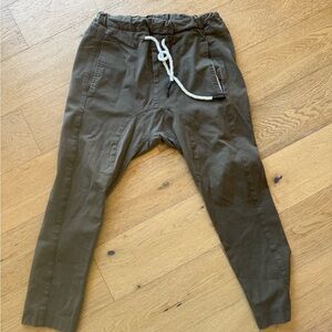bassike Olive Drawcord Tapered Joggers